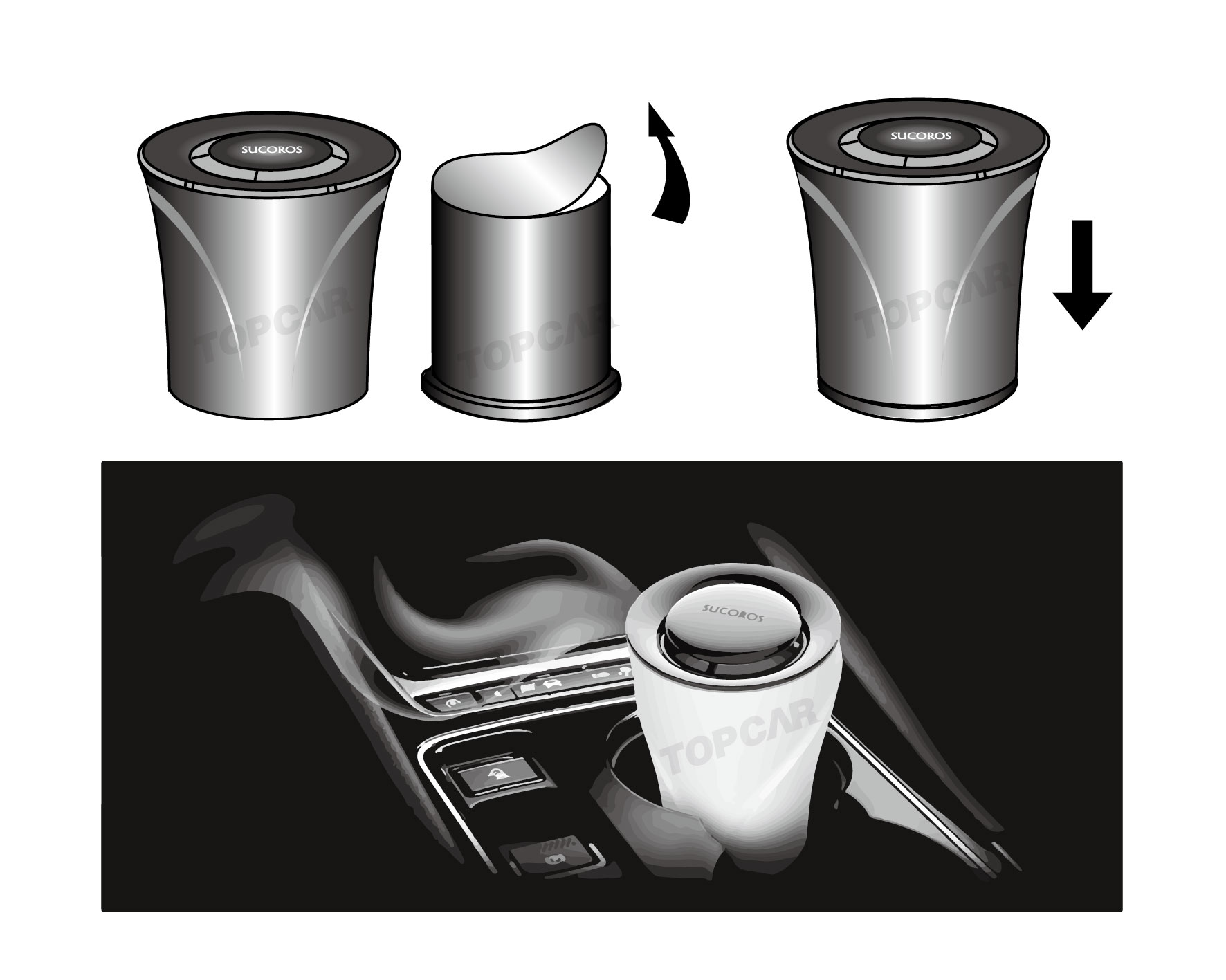 DLB007 Car Gel air freshener Car Gel Air Freshener ffrom